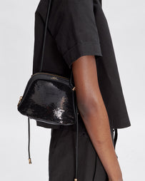 A.P.C. Bourse Ninon Small Black Sequin Bags Women