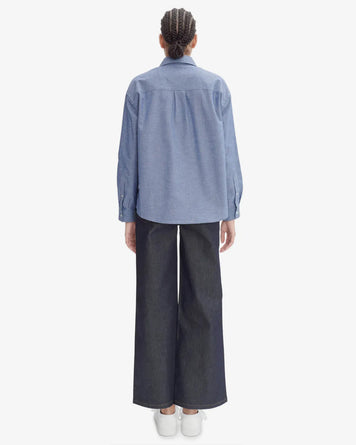 A.P.C. Chemise Boyfriend Brodee Indigo Shirt L/S Women