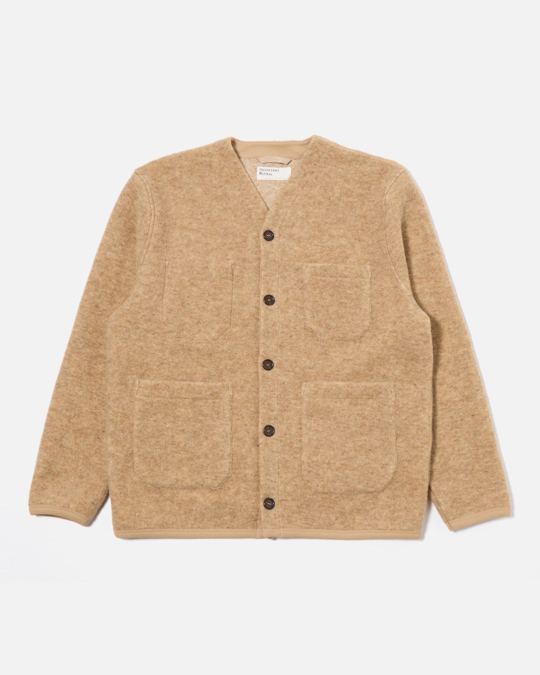 Universal Works Cardigan Fawn Knitwear Men