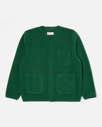 Universal Works Cardigan Green Knitwear Men