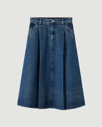A.P.C. Jupe Nora Light Blue Skirt