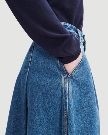 A.P.C. Jupe Nora Light Blue Skirt