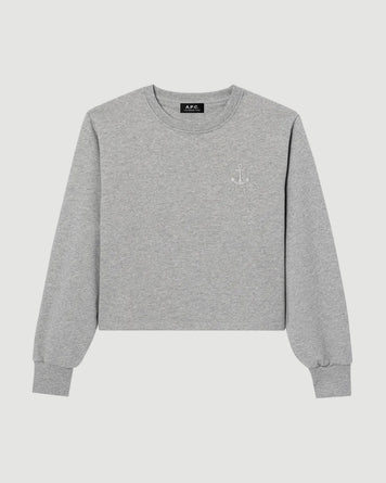 A.P.C. Sweat Angelica Heather Grey Sweater Women