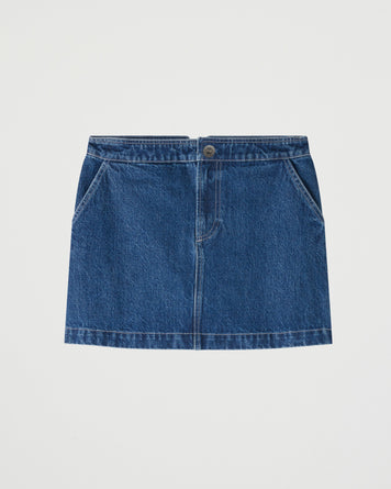 A.P.C. Jupe Christie Washed Indigo Skirt Women