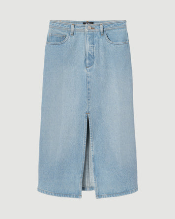 A.P.C. Jupe Georgia Light Blue Dress
