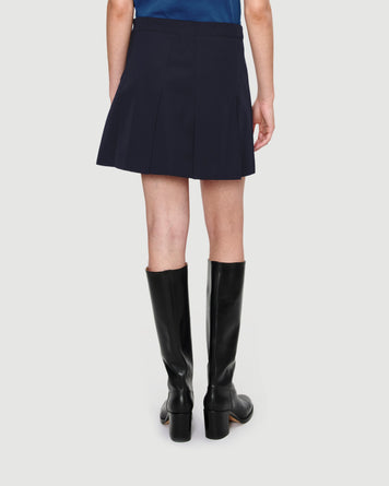 A.P.C. Mini Jupe Plissée Dark Navy Skirt