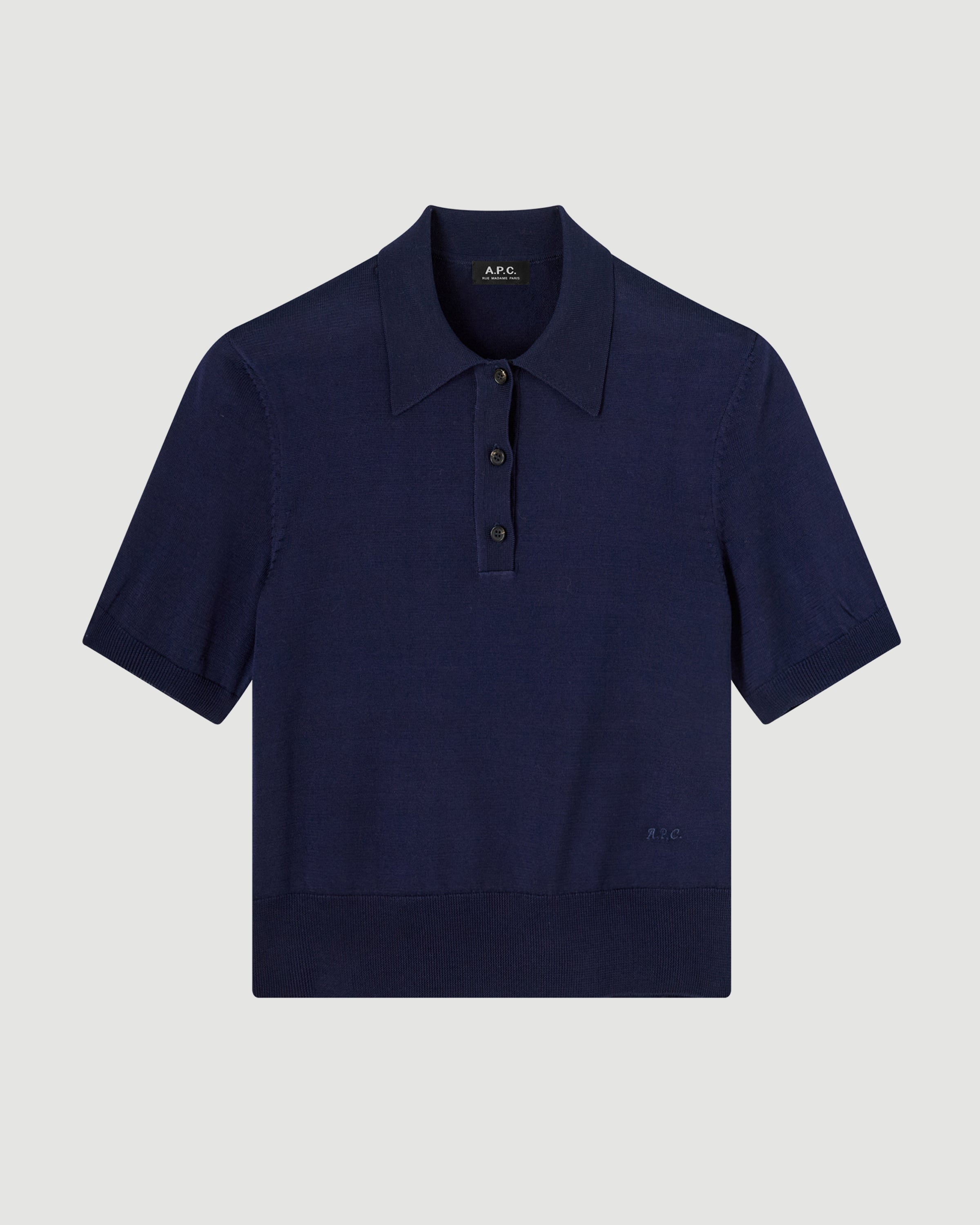 A.P.C. Polo Colin Dark Navy T-shirt S/S Men
