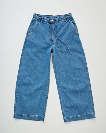 Christian Wijnants Pioni Blue Denim Pants Women