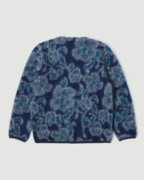 Universal Works Cardigan Flower Fleece Navy Knitwear Men