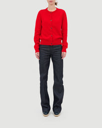 A.P.C. Cardigan Leonie Red Knitwear Women