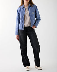 Carhartt WIP W' OG Detroit Jacket Bay Blue Aged Canvas JKT Short Women