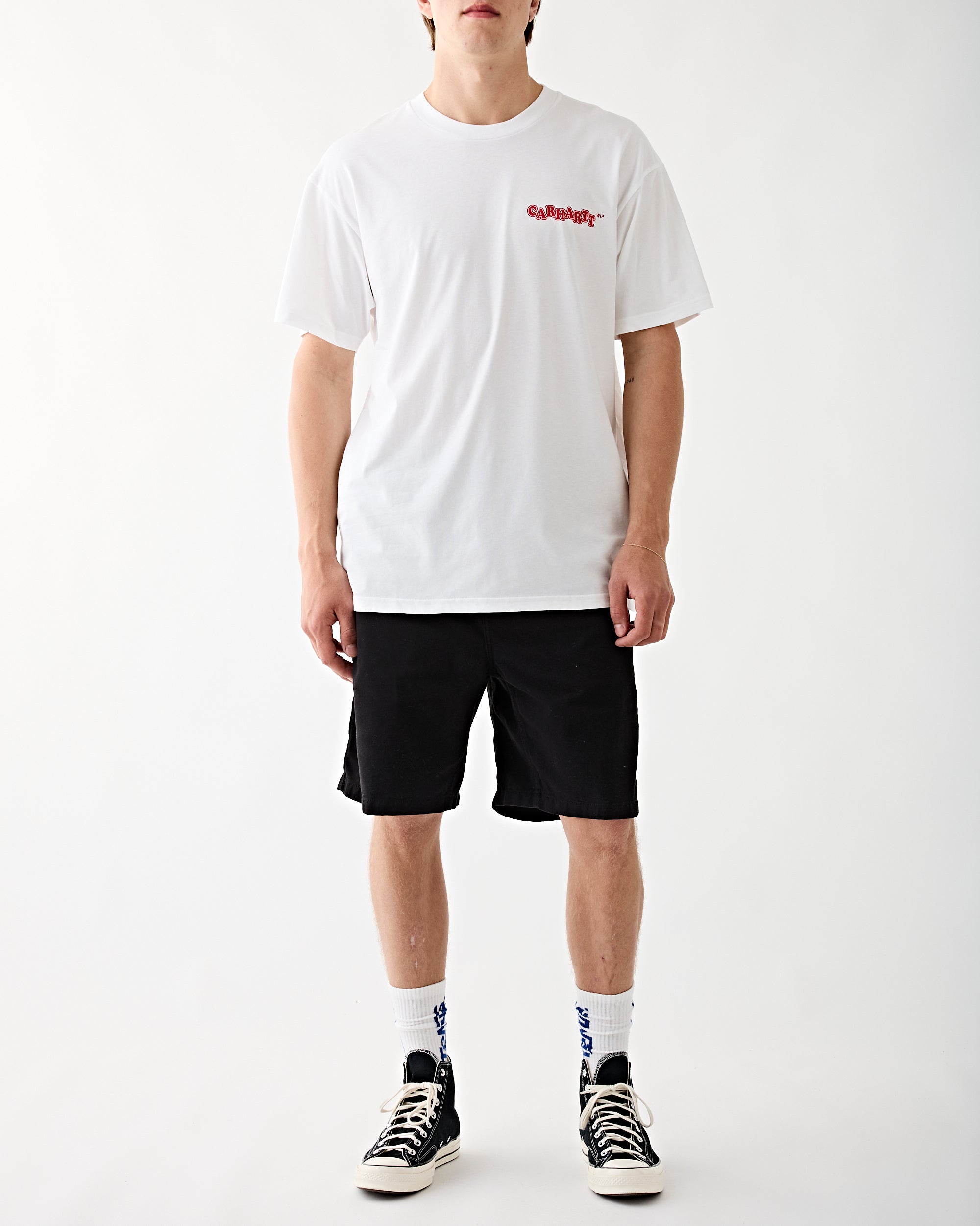 Carhartt WIP Flint Short Black (Garment Dyed) Shorts Men