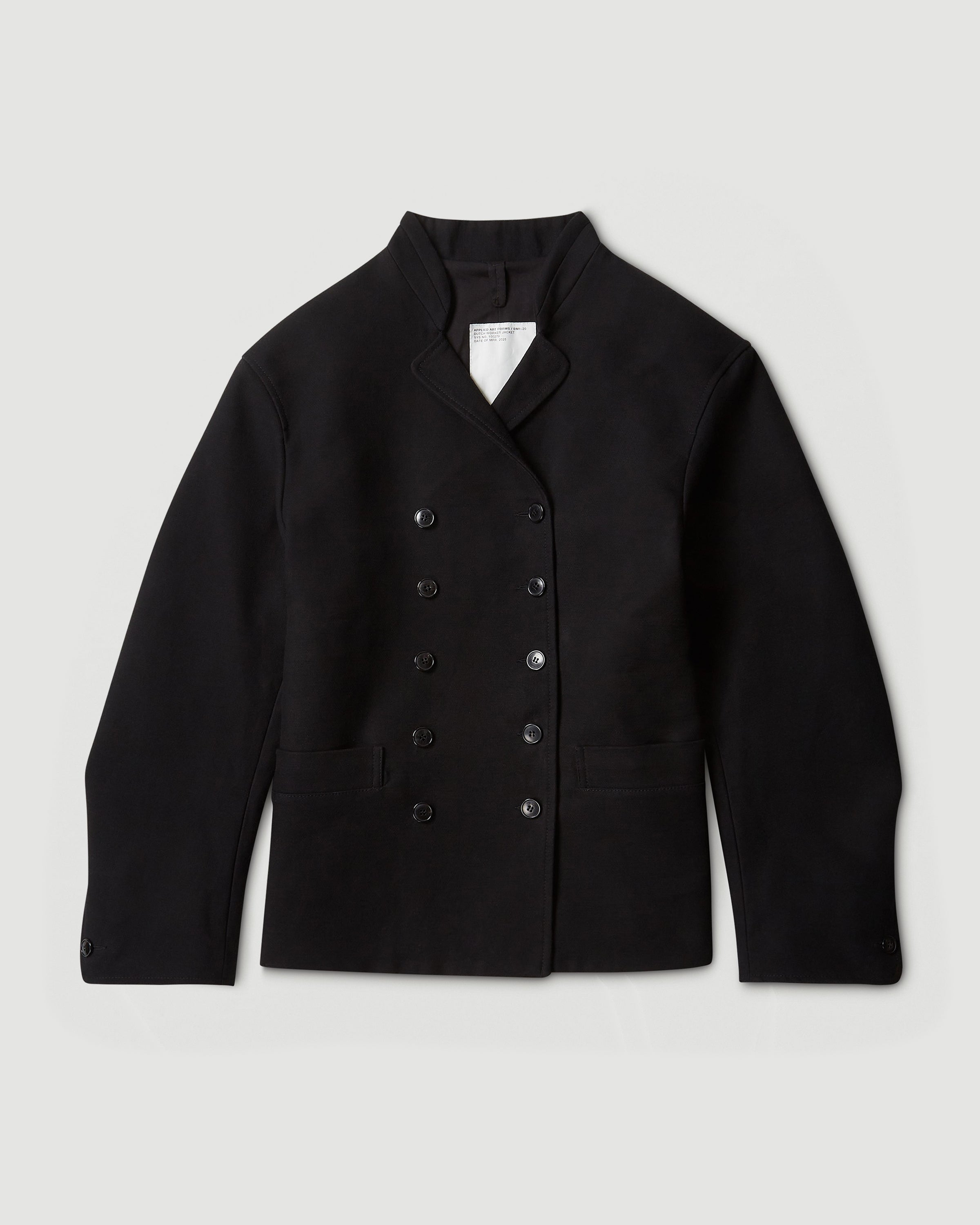 Applied Art Forms BM1-20 Dutch Worker Jacket Black JKT Short Men