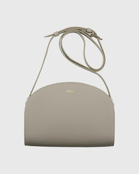 A.P.C. Sac Demi Lune Green Taupe Bags Women