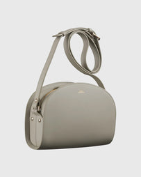 A.P.C. Sac Demi Lune Green Taupe Bags Women