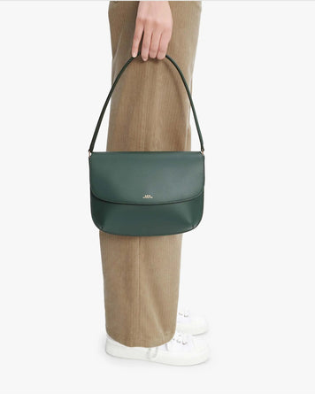 A.P.C. Sac Sarah Shoulder Dark Green Bags Women