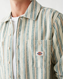 Dickies Hope Stripe Shirt Western Stripe Light Shirts L/S Men