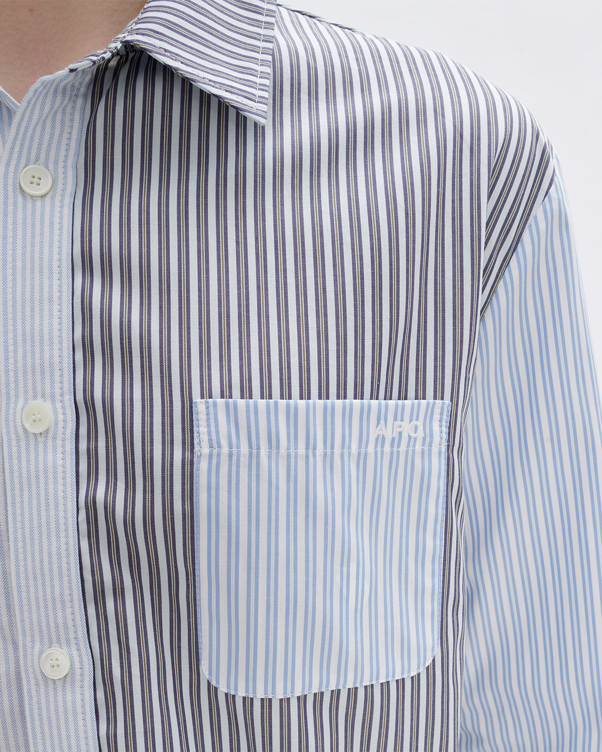 A.P.C. Chemise Erwann Blue Shirts L/S Men