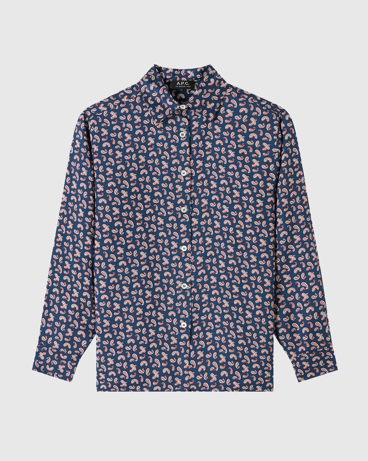 A.P.C. Chemise Gabrielle Blue WOMEN BLOUSES