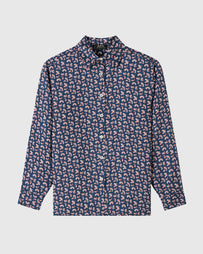 A.P.C. Chemise Gabrielle Blue WOMEN BLOUSES