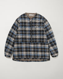 Nonnative Hiker Pullover Puff Jacket Check Blue JKT Short Men