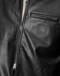 Detroit Jacket Black (Faux Leather)