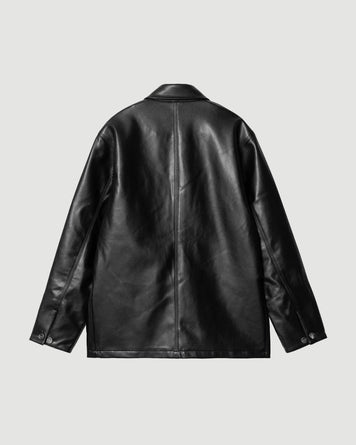 W' Michigan Jacket Black (Faux Leather)