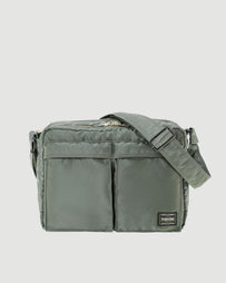 Porter Yoshida Tanker Sling Bag W Zip Sage Green Bags Unisex