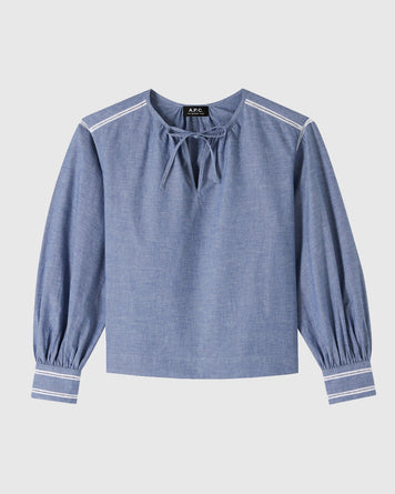 A.P.C. Blouse Joy Indigo WOMEN BLOUSES