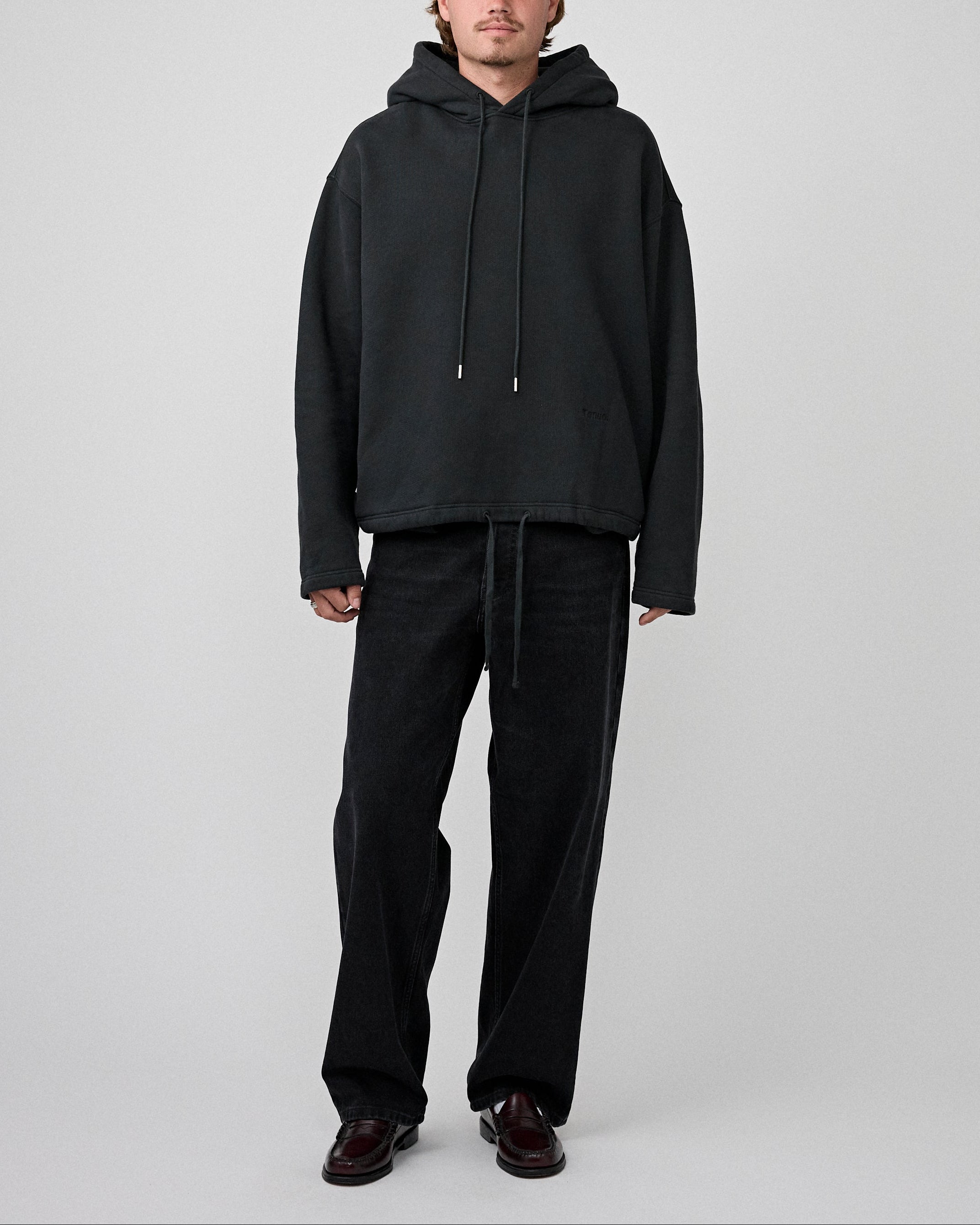 Tenue. Slater Hoodie Vintage Black Sweater Men