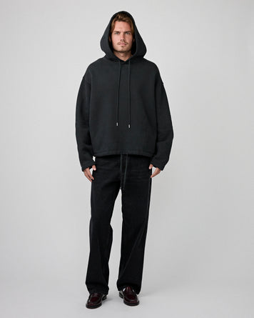 Tenue. Slater Hoodie Vintage Black Sweater Men