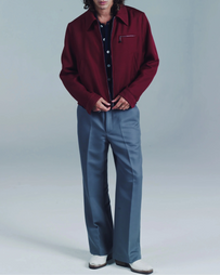 SECOND/LAYER Loco Dice Jacket Burgundy Red JKT Short Men