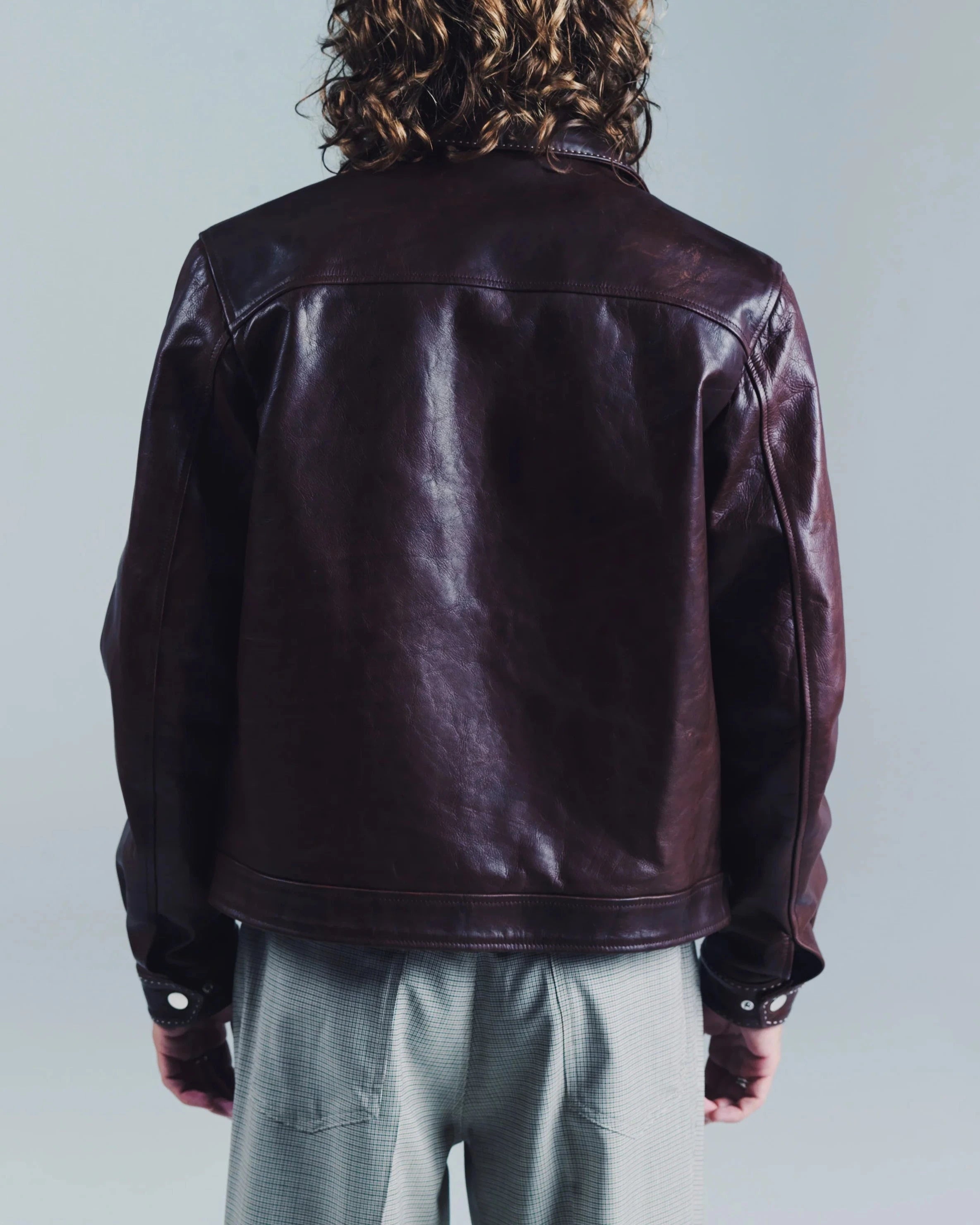 SECOND/LAYER Trucker Jacket Brown JKT Short Men