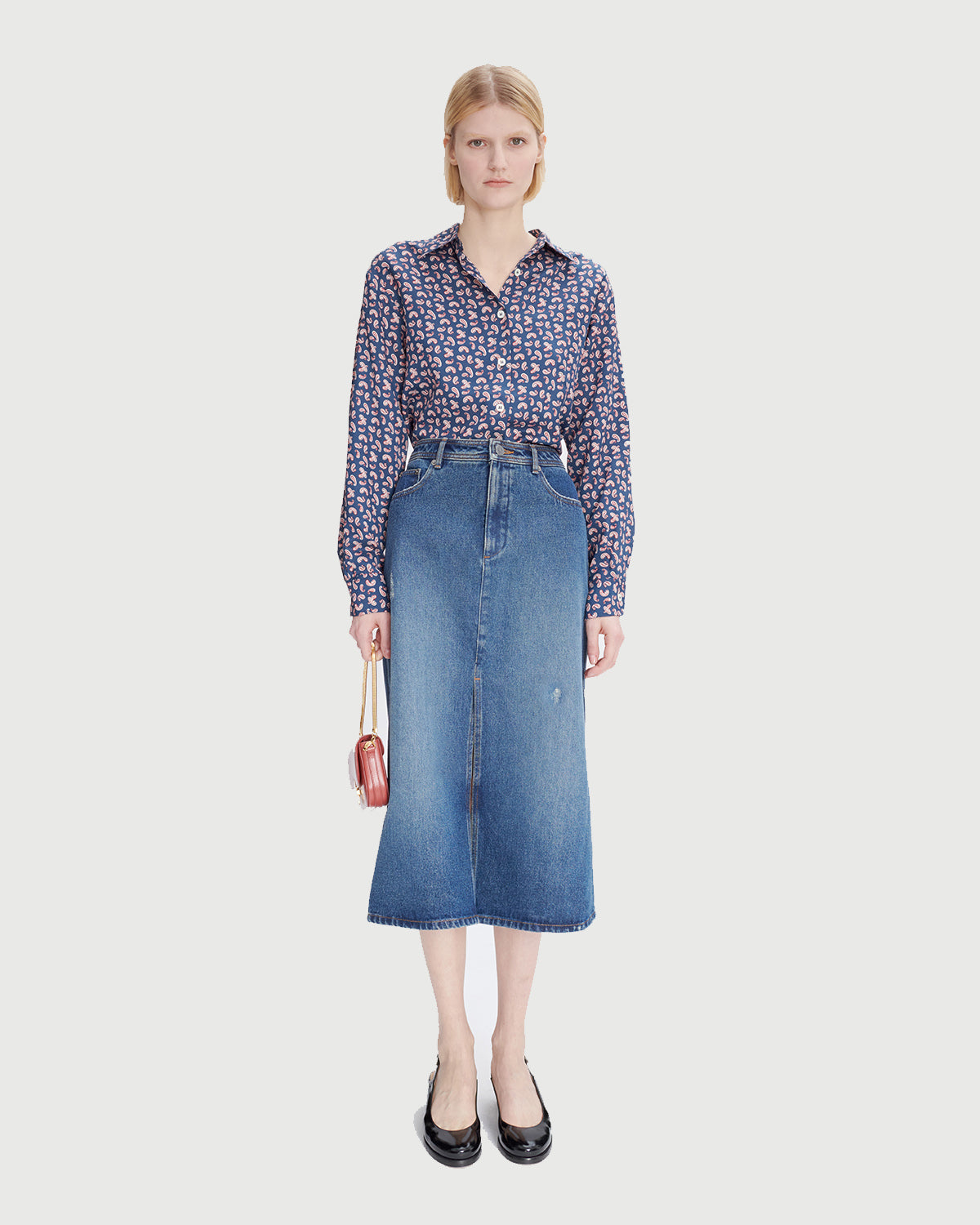 A.P.C. Jupe Georgia Washed Indigo WOMEN SKIRTS