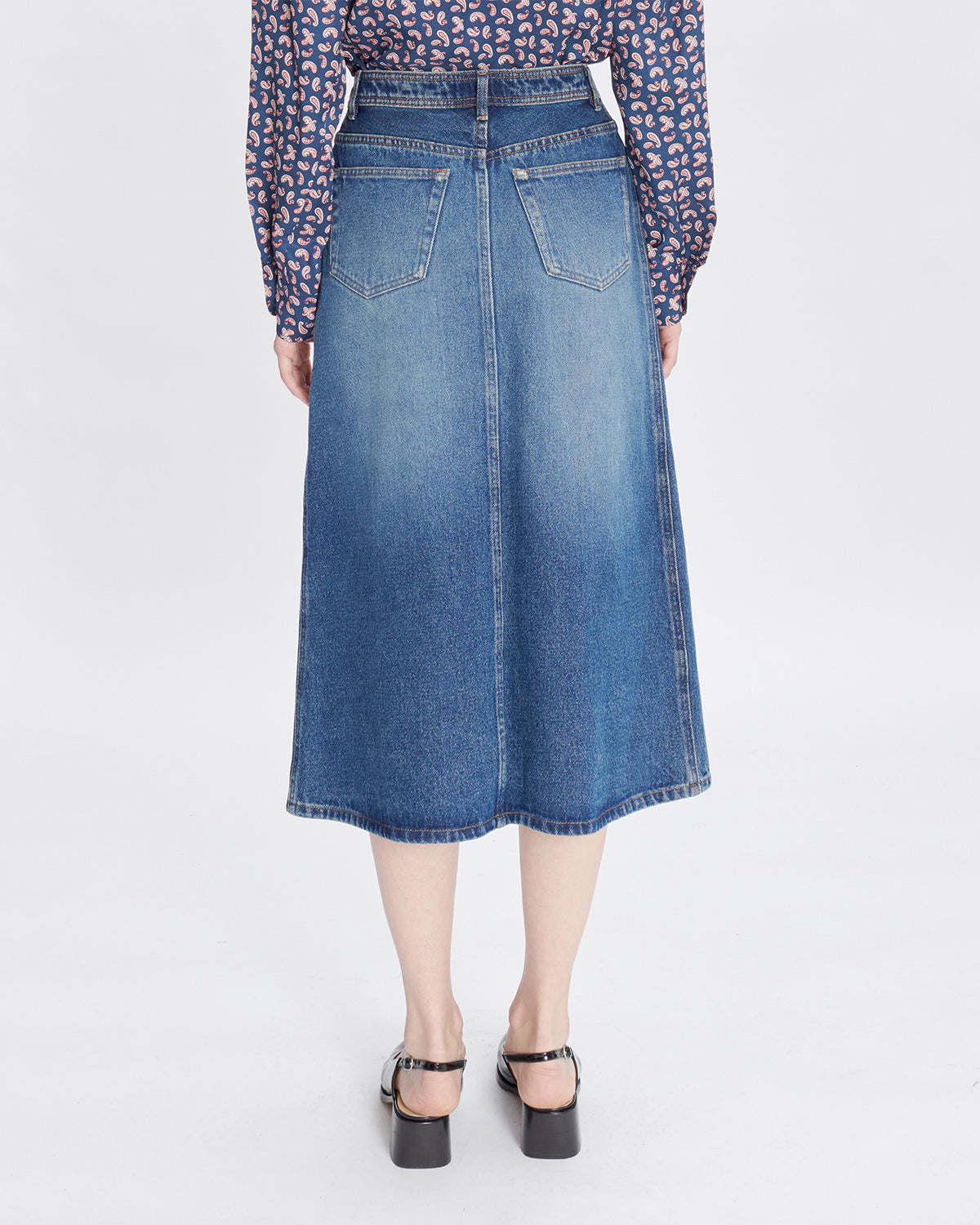 A.P.C. Jupe Georgia Washed Indigo WOMEN SKIRTS