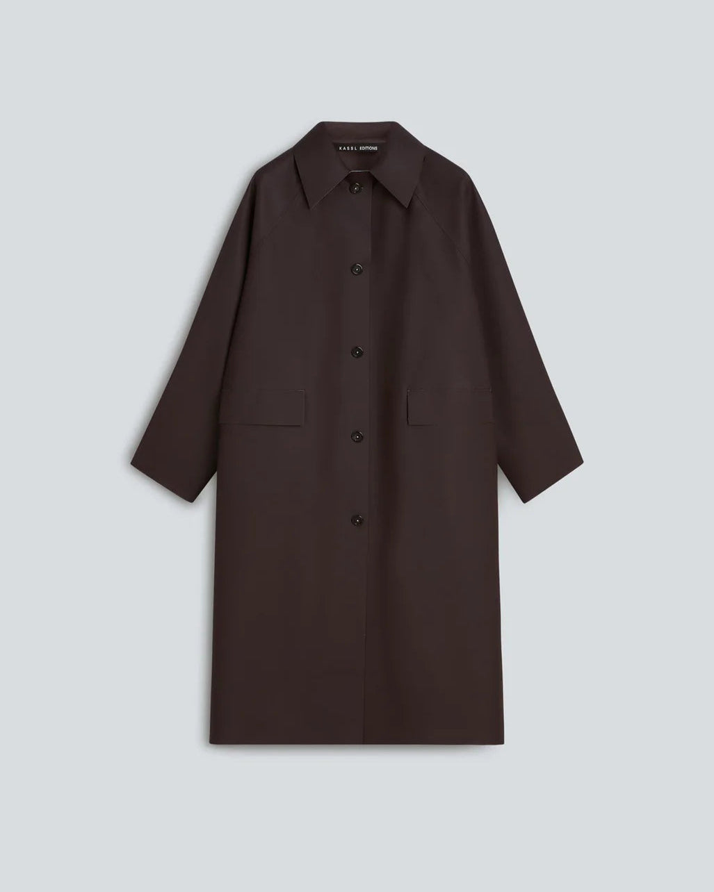 Kassl Editions Coat Orginal Below Rubber Dark Chocolate JKT Long Women