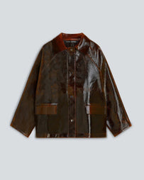 Kassl Editions Orginal Hip Lacquer Wool Honey JKT Short Women