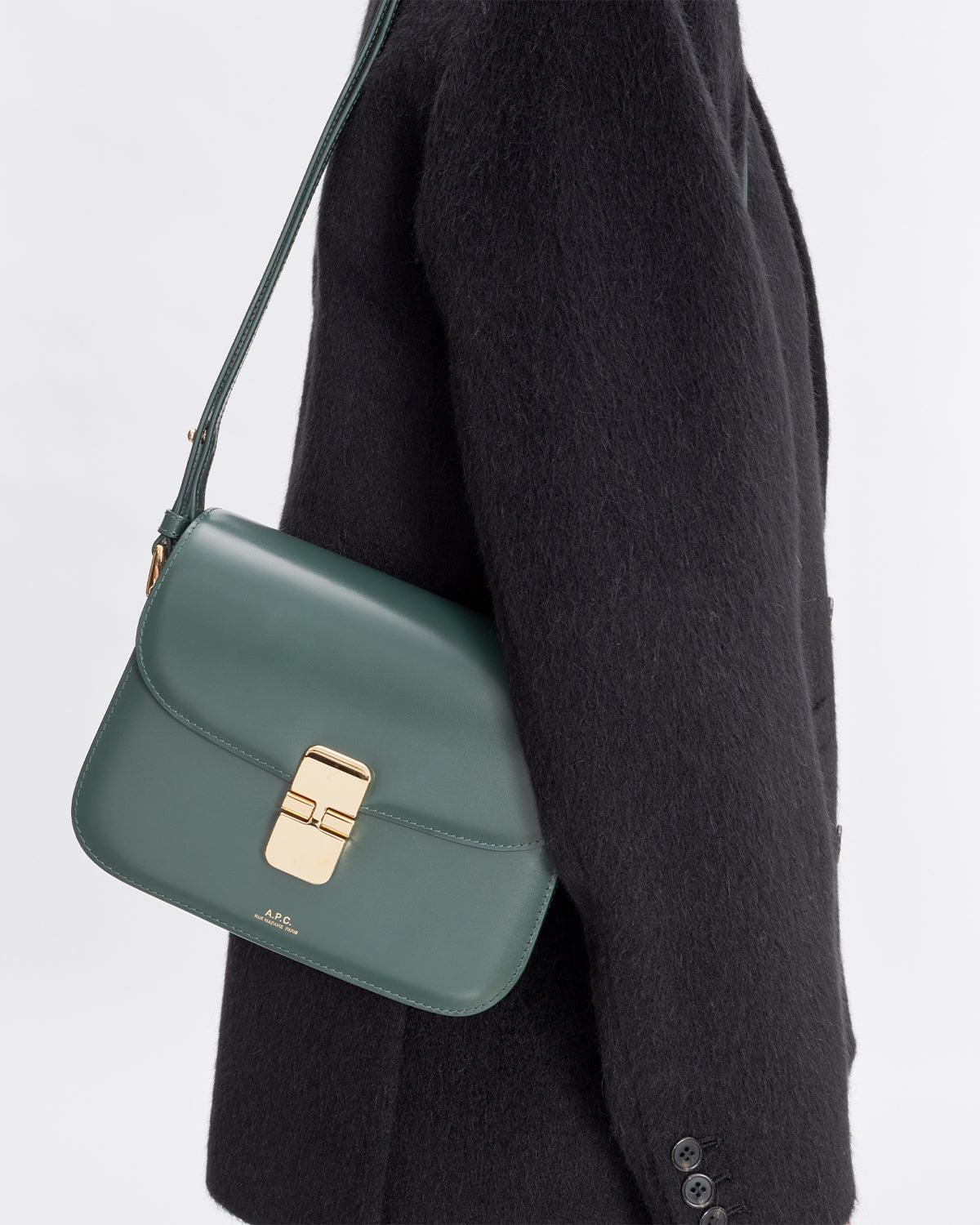 A.P.C. Sac Grace Small Dark Green Bags Women