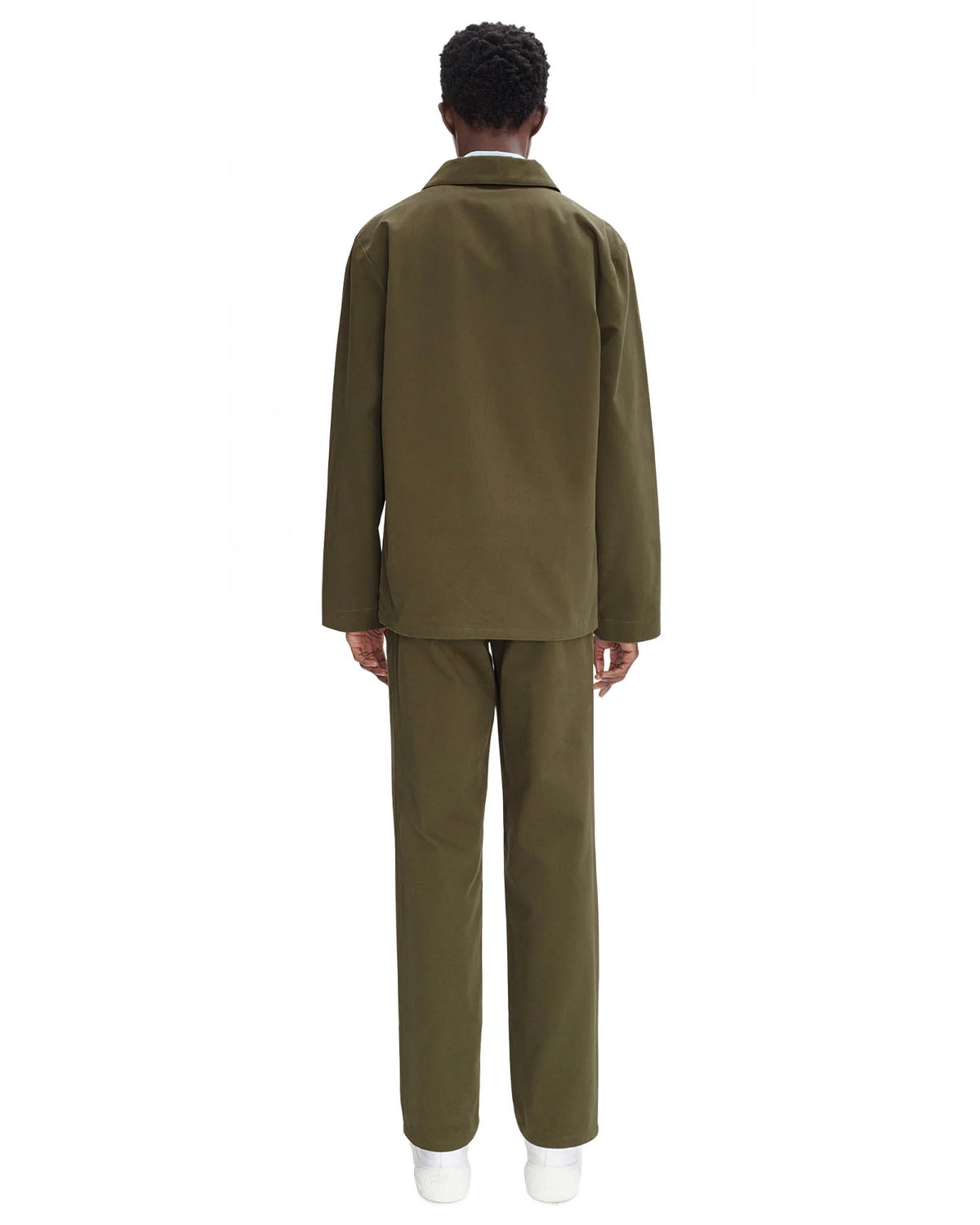 A.P.C. Veste Kerlouan Logo Military Kaki JKT Short Men