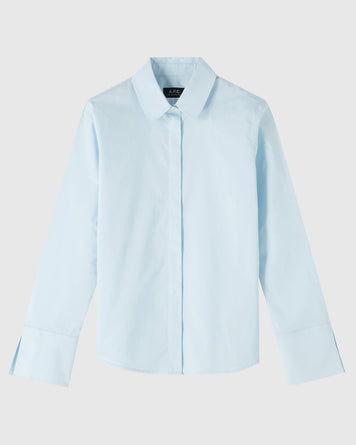 A.P.C. Chemise Linda Pale Blue WOMEN SHIRTS