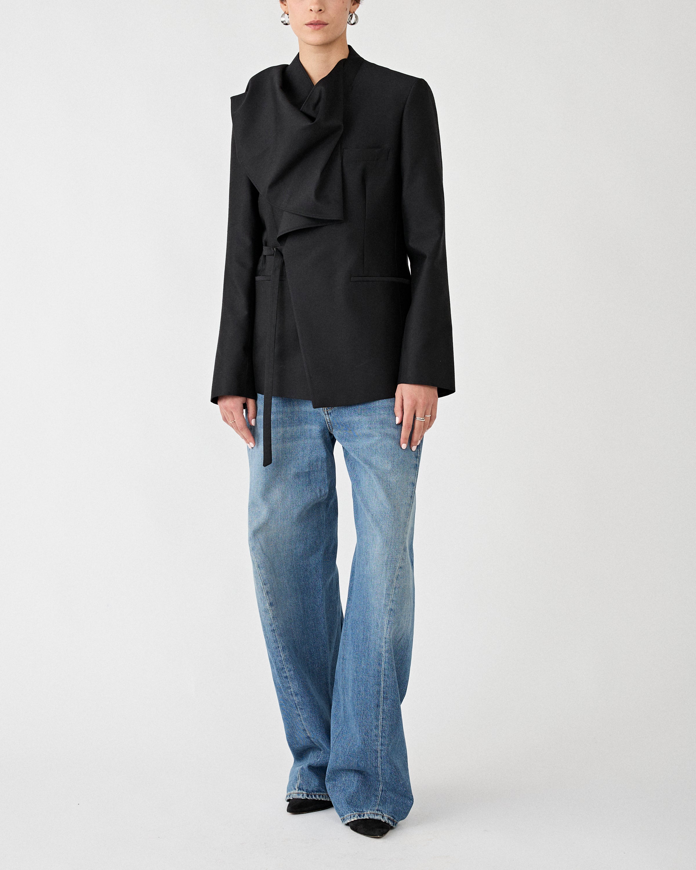 6397 Big Twisted Seam Soft Mid Blue Denim Women