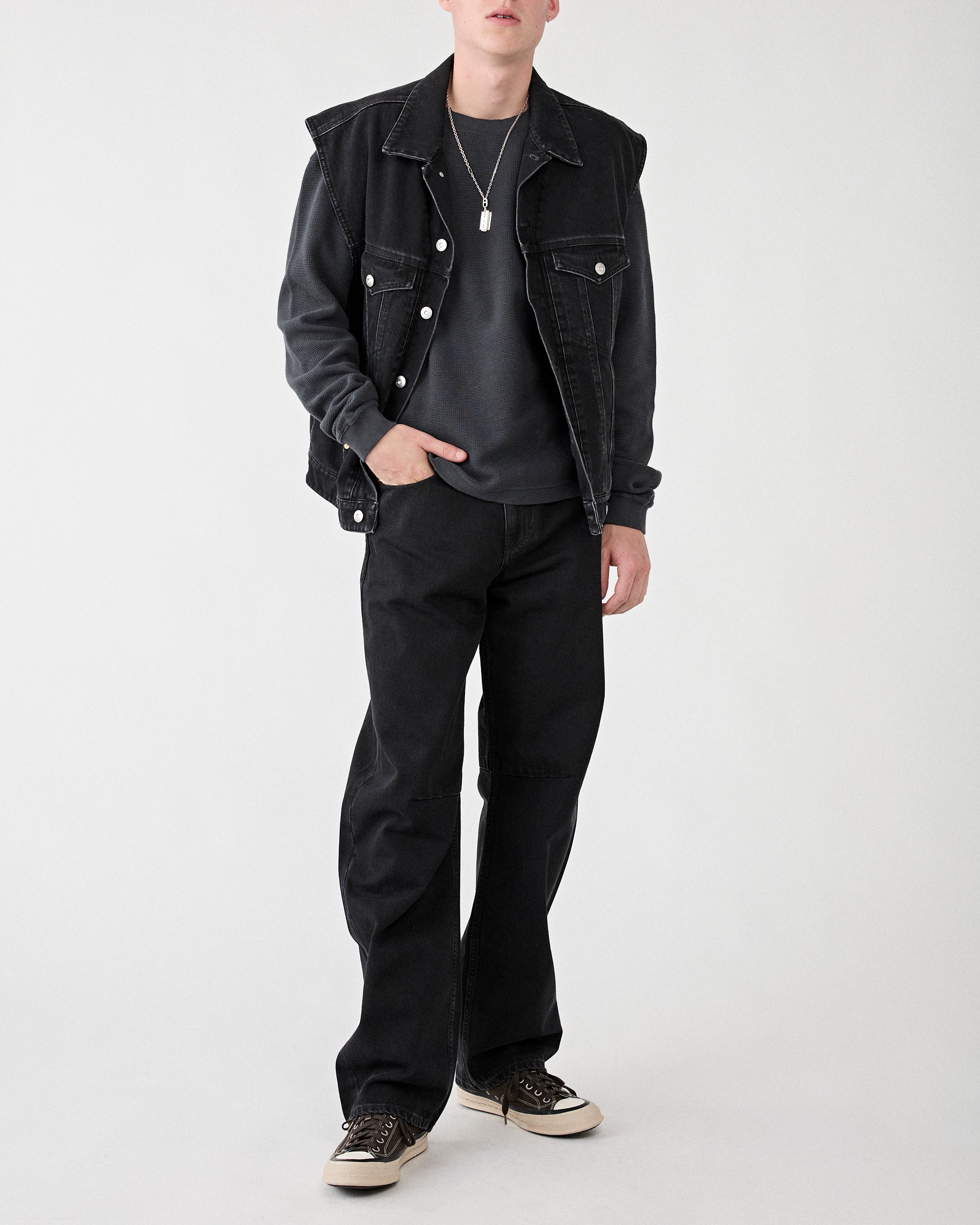 Tenue. Brad T-Shirt Trashed Black T-shirt S/S Men