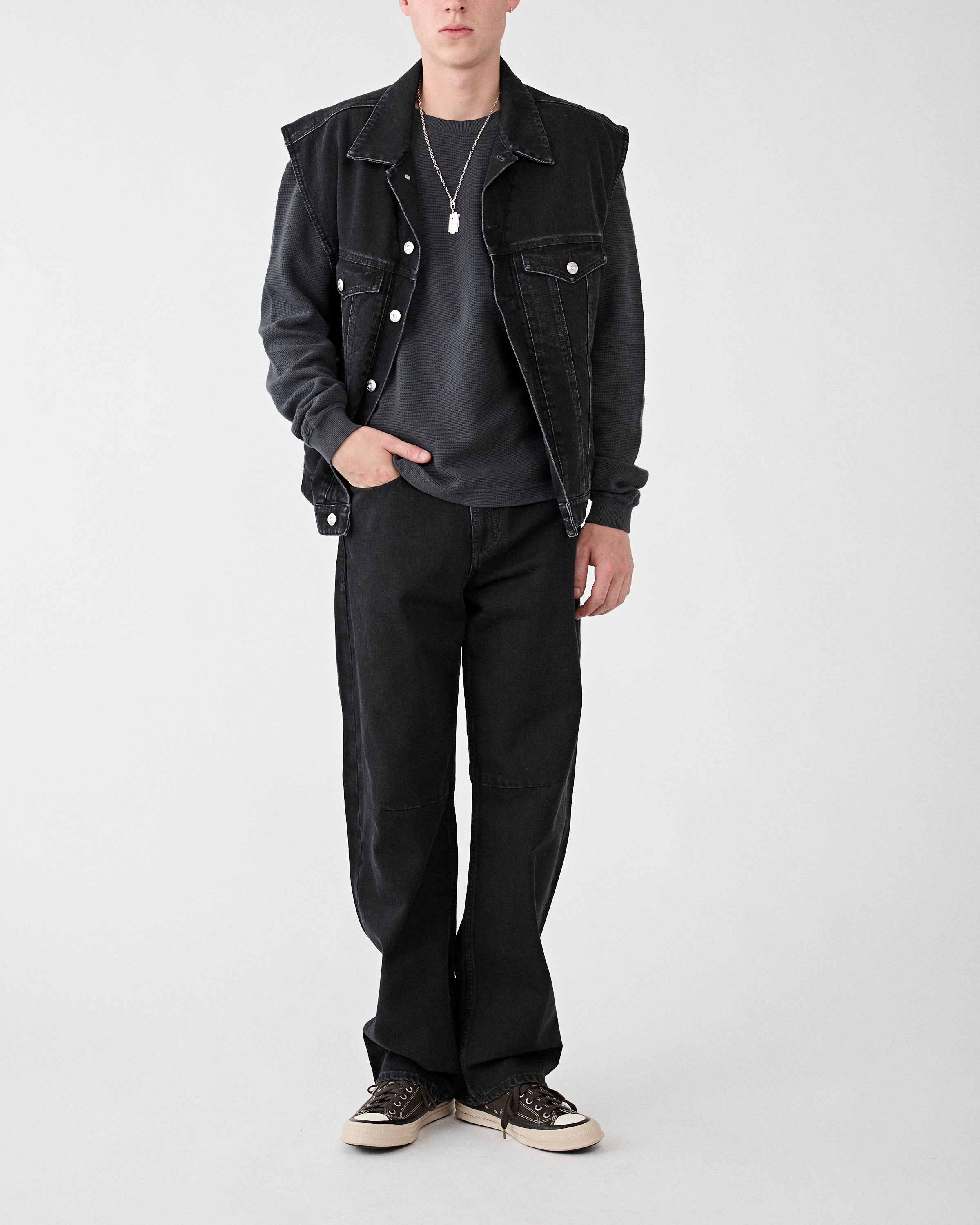 Tenue. Brad T-Shirt Trashed Black T-shirt S/S Men