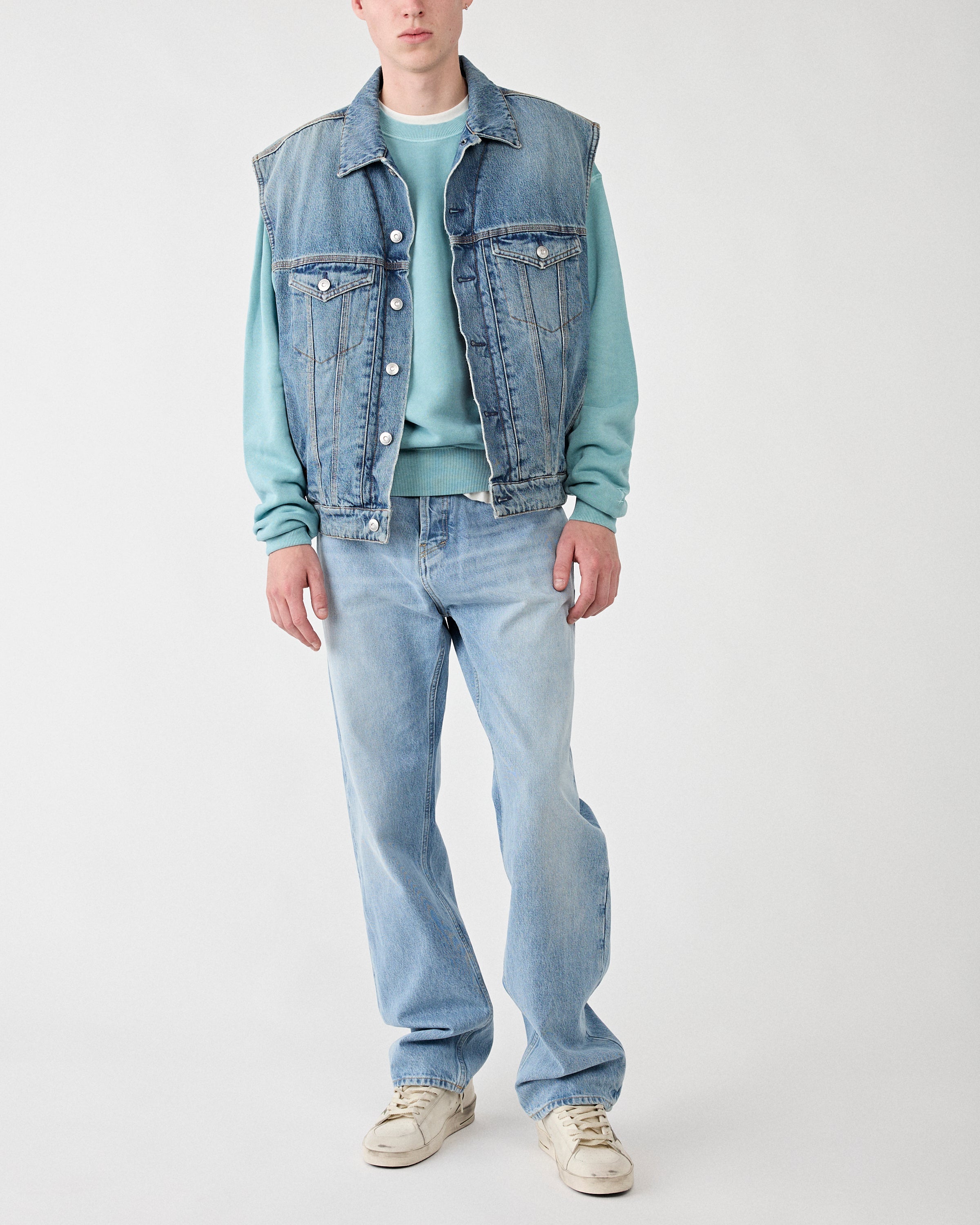 Tenue. Kelly Sweat Trashed Emerald Sweater Unisex
