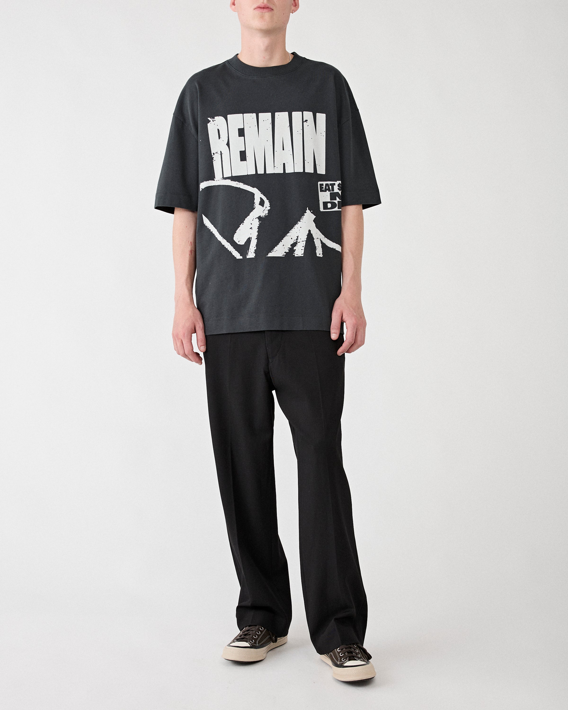 Applied Art Forms LM1 Oversized T-Shirt Artwork II Charcoal T-shirt S/S Men
