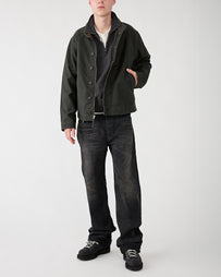 RRL Bower Deck Lined Bomber Vintage Black JKT Short Men