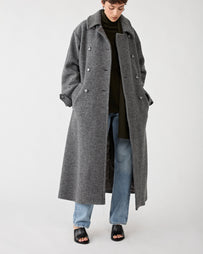 A.P.C. Manteau Lea Heather Grey JKT Long Women