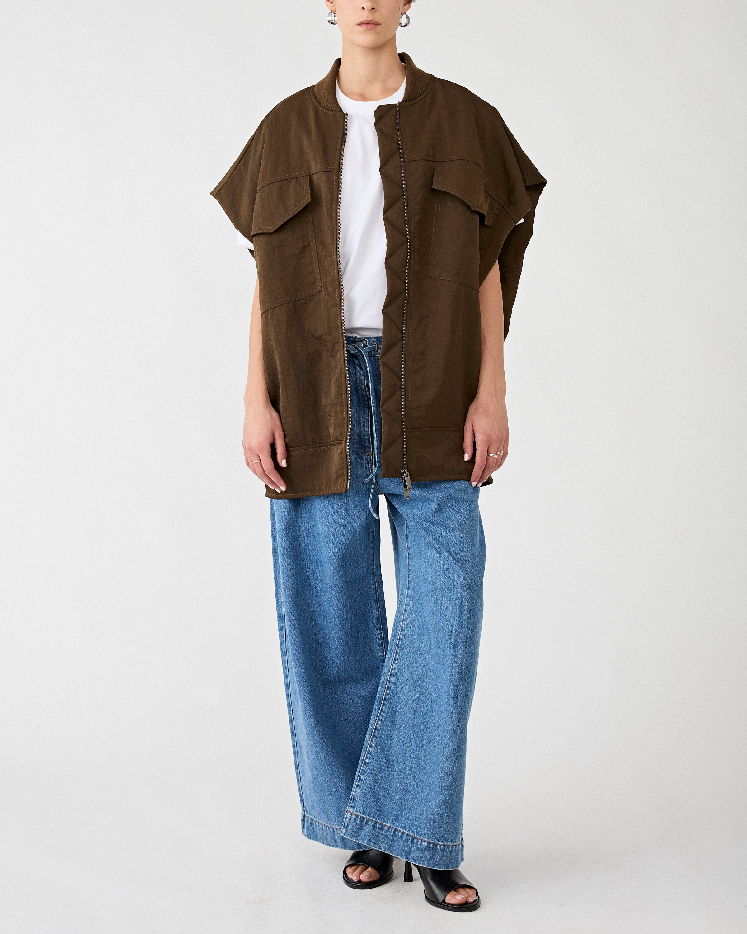 Christian Wijnants Pioni Blue Denim Pants Women