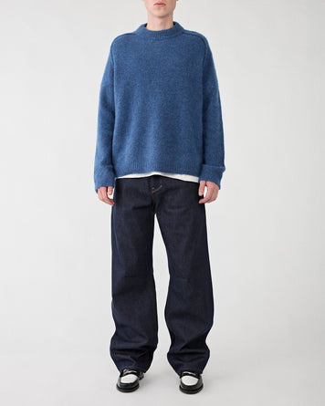 A.P.C. Pull Tyler Steel Blue Knitwear Men