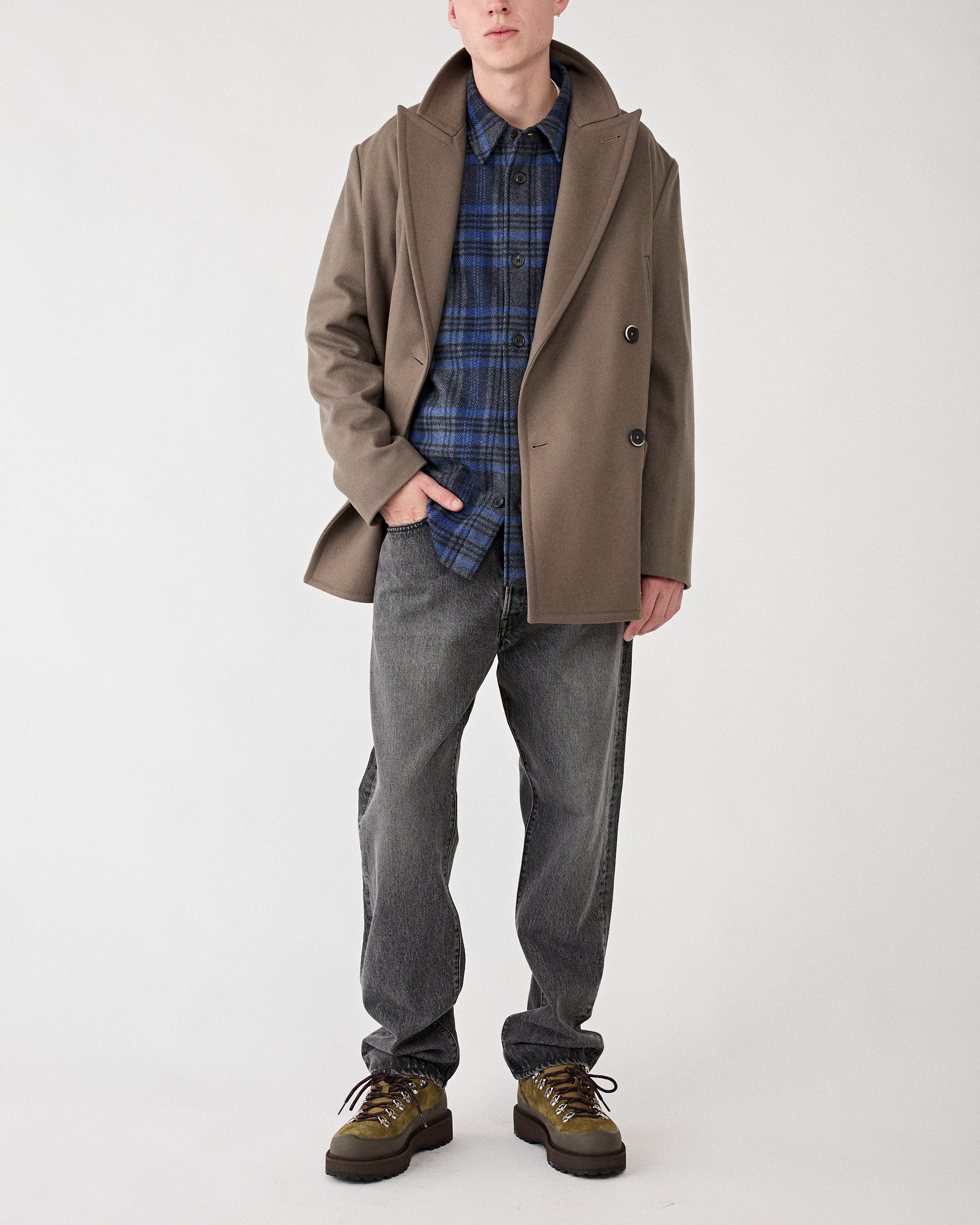 A.P.C. Surchemise Bobby Heather Grey Shirt L/S Men